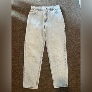 Vintage Levis 951 Orange Tab Jeans Size 28x28 Light Wash USA 90s Relaxed Tapered